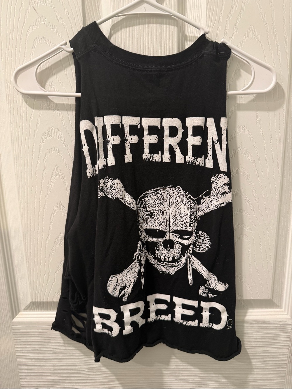 The drive clothing Black Graphic Crop Tank Top with Skull Print